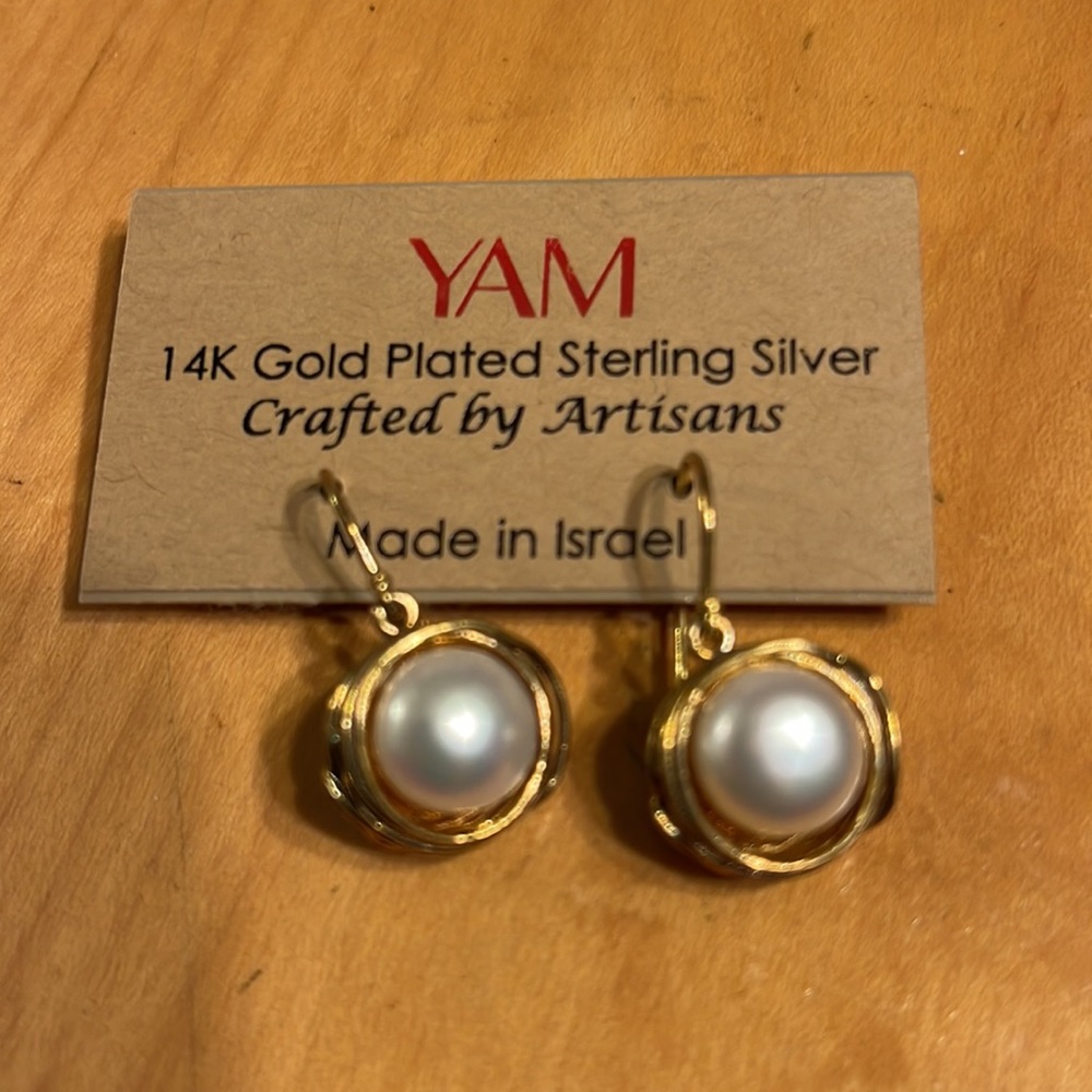 14K Gold Plated Sterling Silver.